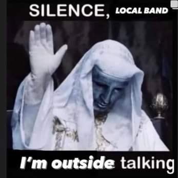Come to these shows and airdrop me this meme when we are playing