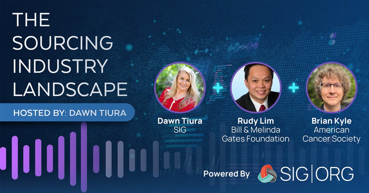 Future of Sourcing (@future_sourcing) on Twitter photo Join Brian Kyle of the <a href="/AmericanCancer/">American Cancer Society</a> and Rudy Lim from the Bill & Melinda Gates Foundation as they preview their session for the GES24-Fall Summit. They're discussing unique challenges in vendor management and mission-aligned sourcing.
Listen here: sig.org/resources/podc… Join Brian Kyle of the <a href="/AmericanCancer/">American Cancer Society</a> and Rudy Lim from the Bill & Melinda Gates Foundation as they preview their session for the GES24-Fall Summit. They're discussing unique challenges in vendor management and mission-aligned sourcing.
Listen here: sig.org/resources/podc…