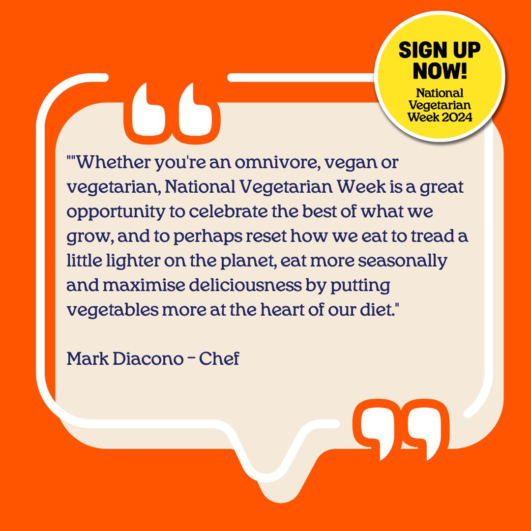 Vegetarian Society (@vegsoc) on Twitter photo Meet Mark Diacono, chef🥰 Enjoy Mark's recipe for Cauliflower, Potato and Caraway Homity Pie - in our digital recipe booklet 🥰 at vegsoc.org/national-veget…
#NationalVegetarianWeek 1st-7th October 2024!
Thank you <a href="/MarkDiacono/">Mark Diacono</a> for supporting the week.
#MixItUp Meet Mark Diacono, chef🥰 Enjoy Mark's recipe for Cauliflower, Potato and Caraway Homity Pie - in our digital recipe booklet 🥰 at vegsoc.org/national-veget…
#NationalVegetarianWeek 1st-7th October 2024!
Thank you <a href="/MarkDiacono/">Mark Diacono</a> for supporting the week.
#MixItUp