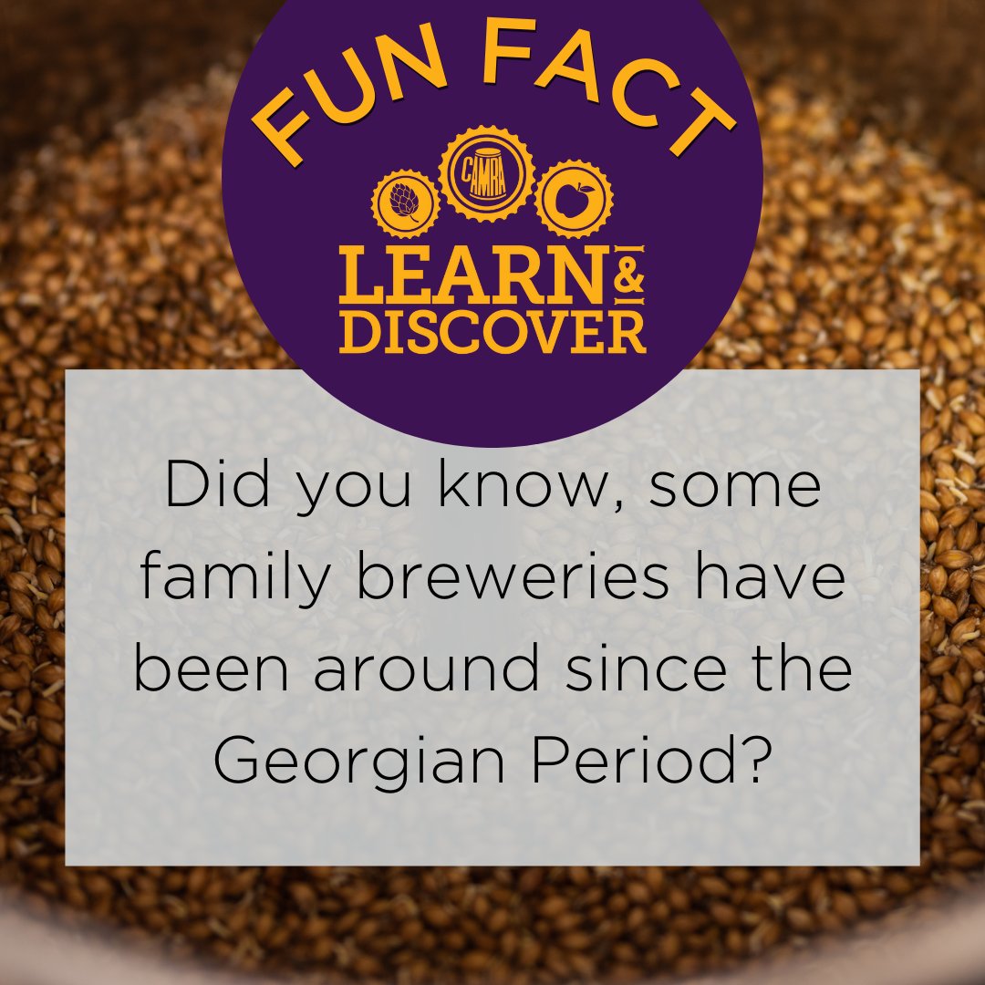 CAMRA_Official's tweet image. 🤔 Did you know, some family breweries have been around since the Georgian Period?

🍺 Let @RogerProtzBeer educate you on how family run breweries contributed to the evolution of our brewing industry on our #LearnandDiscover platform!

👉 Read here: ow.ly/kPFA50TErYC