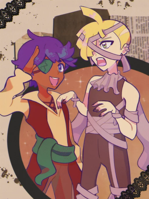 Halloween Elio and Gladion 