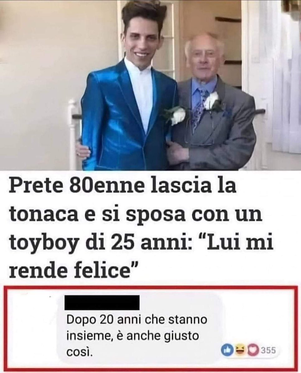 LeDevoteDiMaria's tweet photo. "Dopo 20 anni che stanno insieme, è anche giusto così."
#dalweb https://t.co/hYxigtHnaw