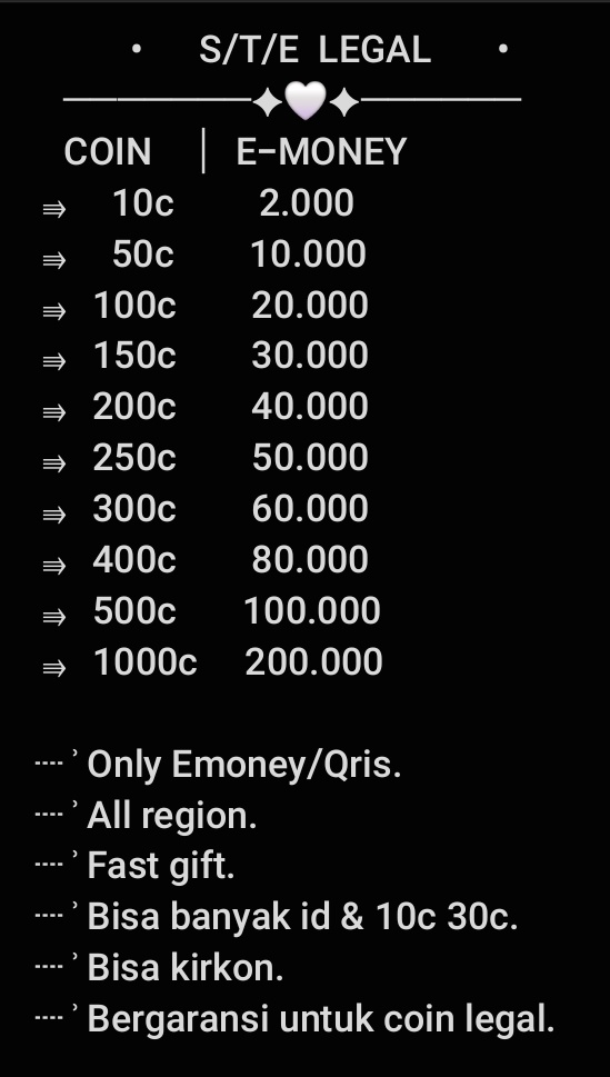 malam ! #zonauang
masi open buat coin koin line
proses 1 menit sung gift, allregion
all emoney n qris
° Via gift sticker stiker theme tema emoji line
• Line : line.me/ti/p/~@115pngro (fastresp)