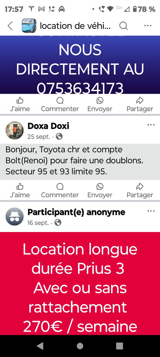 BikerIdfs's tweet image. #uber #bolt #heetch
Soyez vigilants !
1)Pas la bonne plaque d&apos;immatriculation et où 
2) pas la même tête que sur le profil de l&apos;application 
= NE PAS MONTER DANS LA VOITURE et déclarer sur l&apos;appli que vous n&apos;aviez pas le bon chauffeur.
