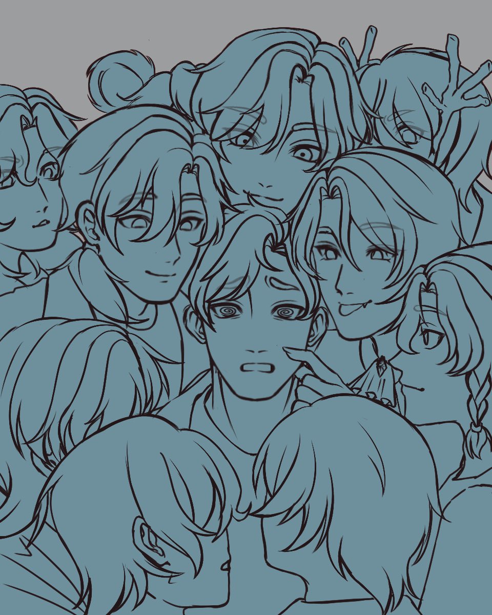 Moob1e's tweet photo. So many smajors… #WIP #wipart #smajorfanart #solidaritygamingfanart https://t.co/MgZHuIb5Lw