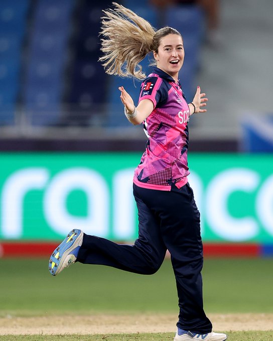 That first wicket feeling 🔥 📹 Credits: Twitter/CricketScotland