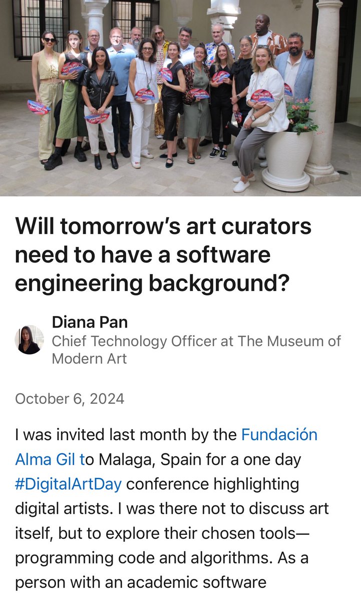 MashaAlma (@mariaalma2018) on Twitter photo Thank you so much dear Diana Pan (CTO of <a href="/MuseumModernArt/">MoMA The Museum of Modern Art</a> )for this article, and especially for being an integral part of the first <a href="/DigitalArtDay/">Digital Art Day</a> , for showing your profound and honest interest in the digital art space and being the voice to be reckoned of this growing art Thank you so much dear Diana Pan (CTO of <a href="/MuseumModernArt/">MoMA The Museum of Modern Art</a> )for this article, and especially for being an integral part of the first <a href="/DigitalArtDay/">Digital Art Day</a> , for showing your profound and honest interest in the digital art space and being the voice to be reckoned of this growing art