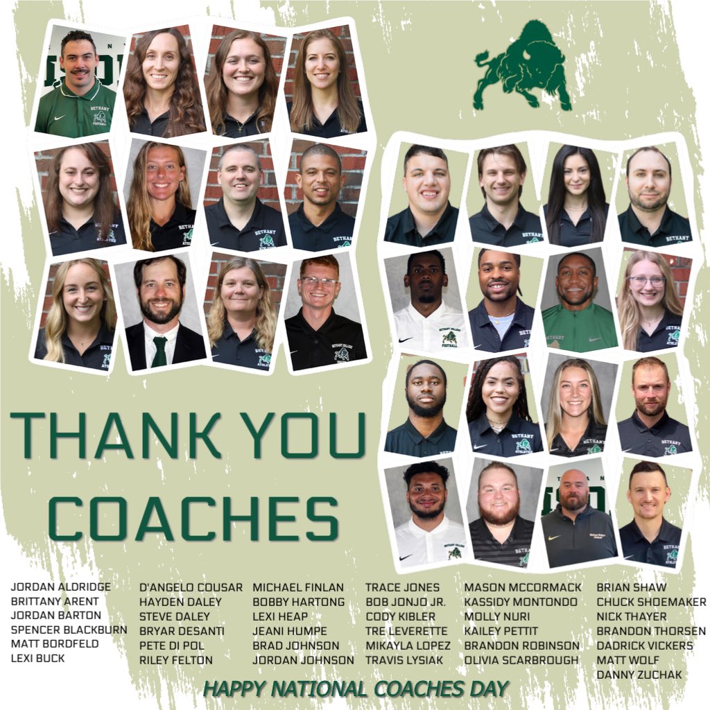 “A good coach can change a game. A great coach can change a life.” 
-John Wooden

Thank you for all that you sacrifice so you can share your passion with others. To our current staff and those who paved the path before us. 

Happy National Coaches Day! 
#RollBison🤟🏻🦬