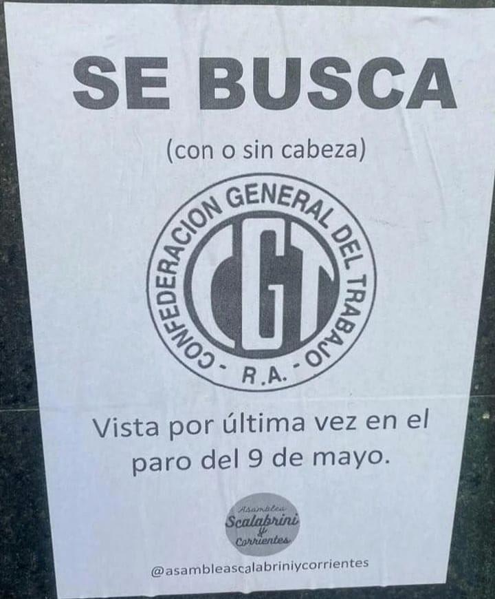 Solanopo's tweet photo. Hay que pedirle formalmente la renuncia a toda la dirección de la CGT. https://t.co/Q4u2Yot3df