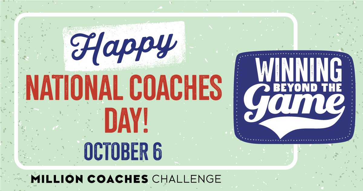 Center for Leadership in Athletics (@uwcla) on Twitter photo This #NationalCoachesDay, we celebrate the vital role coaches play in shaping athletes on and off the field. The <a href="/MillionCoaches/">Million Coaches Challenge</a> Challenge empowers coaches to teach life skills, resilience, and sportsmanship.
đź”— Learn more: millioncoaches.org This #NationalCoachesDay, we celebrate the vital role coaches play in shaping athletes on and off the field. The <a href="/MillionCoaches/">Million Coaches Challenge</a> Challenge empowers coaches to teach life skills, resilience, and sportsmanship.
đź”— Learn more: millioncoaches.org