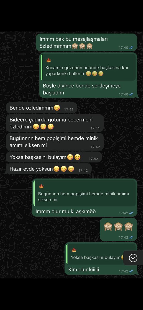 whatsappifsa's tweet photo. kocası yokken büyük sik arayan kadınla kocasının konuşması https://t.co/VSjNqYDJlr