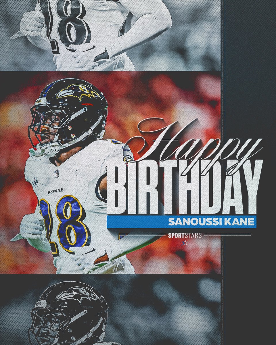 Sportstars (@sportstarsnyc) on Twitter photo Happy Birthday to <a href="/Ravens/">Baltimore Ravens</a> DB <a href="/SanoussiKane1/">Sanoussi Kane</a>!! #SportstarsFamily #AnotherYearStronger Happy Birthday to <a href="/Ravens/">Baltimore Ravens</a> DB <a href="/SanoussiKane1/">Sanoussi Kane</a>!! #SportstarsFamily #AnotherYearStronger