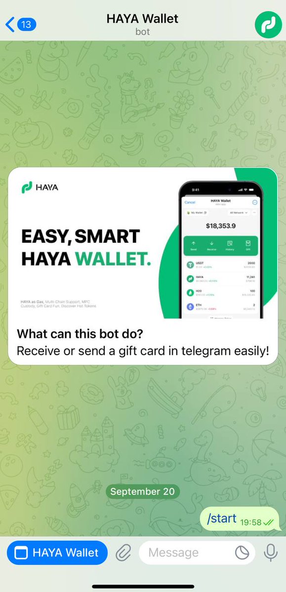 Haya_Finance's tweet photo. Haya Wallet is rolling out its testnet, and guess what? The gift card is in the works! 🎉
An AA Wallet where you don't need ETH to dive into the world of multi-chain EVM wallets.📷
#HayaWallet #Telegram #AAWallet #EVM #Web3 📷 https://t.co/Esb7VDKwzW