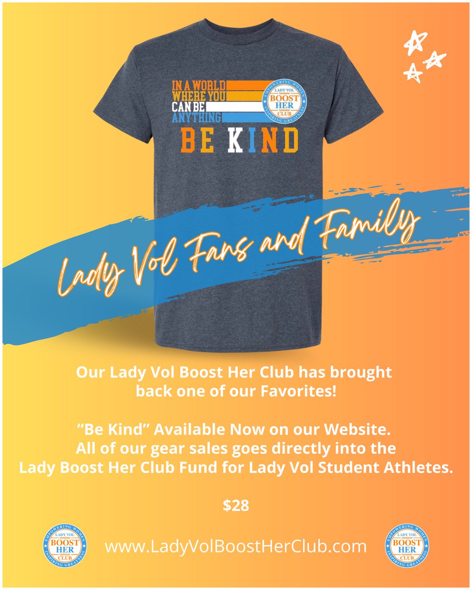 Lady Vol Boost Her Club (@ladyvolbhc) on Twitter photo In A World-Where You Can Be Anything- Be Kind
<a href="/SaraPuckett13/">Sara Puckett</a> <a href="/jus_jillian/">Jillian Hollingshead</a> <a href="/mckennakgibson/">mckennagibson</a> <a href="/PickensKarlyn/">Karlyn Pickens</a> <a href="/rylie_lillie/">Rylie</a>
Available Now <a href="/ladyvolbhc/">Lady Vol Boost Her Club</a>
ladyvolboostherclub.com/products/hot-n… In A World-Where You Can Be Anything- Be Kind
<a href="/SaraPuckett13/">Sara Puckett</a> <a href="/jus_jillian/">Jillian Hollingshead</a> <a href="/mckennakgibson/">mckennagibson</a> <a href="/PickensKarlyn/">Karlyn Pickens</a> <a href="/rylie_lillie/">Rylie</a>
Available Now <a href="/ladyvolbhc/">Lady Vol Boost Her Club</a>
ladyvolboostherclub.com/products/hot-n…