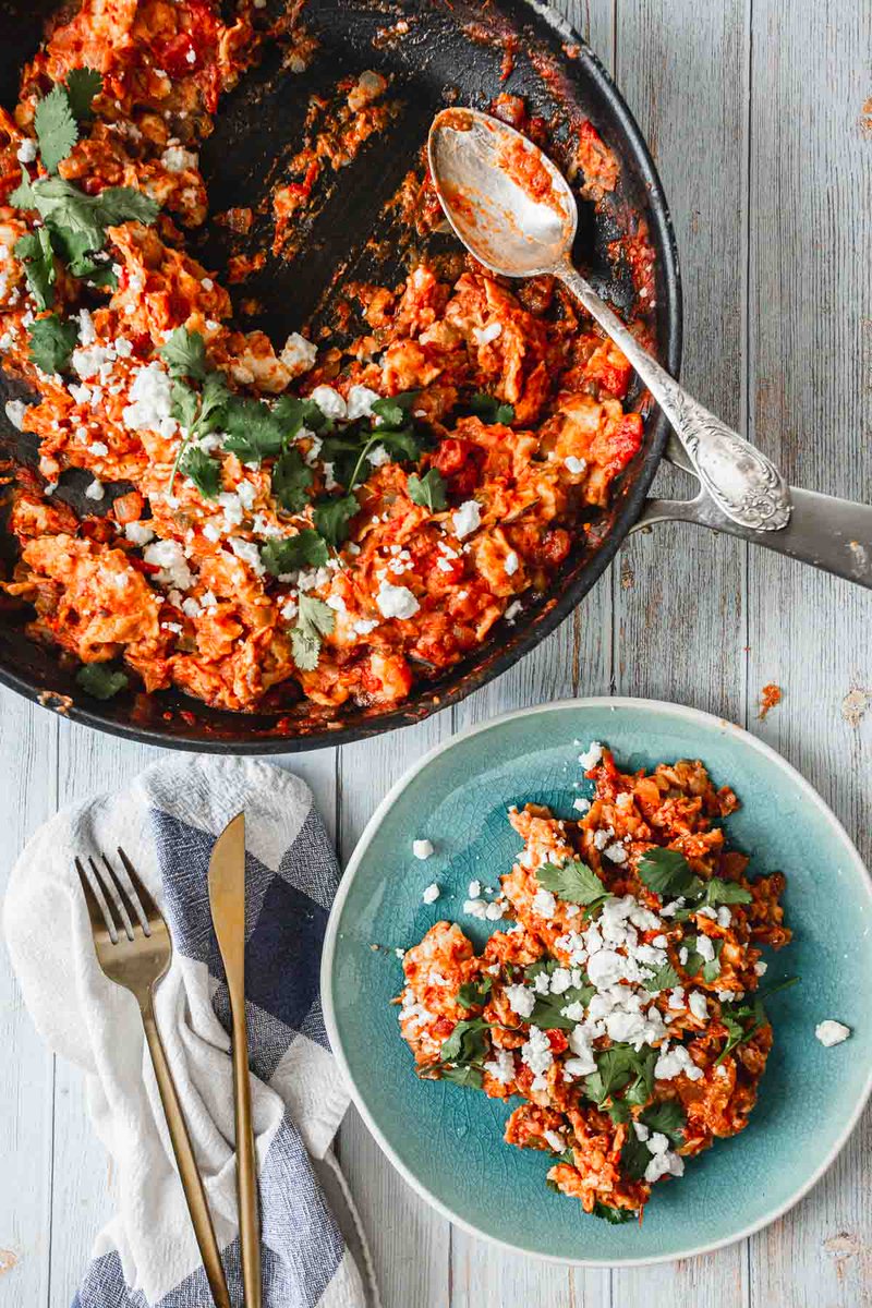 Combining Jewish and Mexican flavors, our Matzo Brei Chilaquiles make for an unforgettable Passover breakfast. Be sure to share your thoughts in the comments! immigrantstable.com