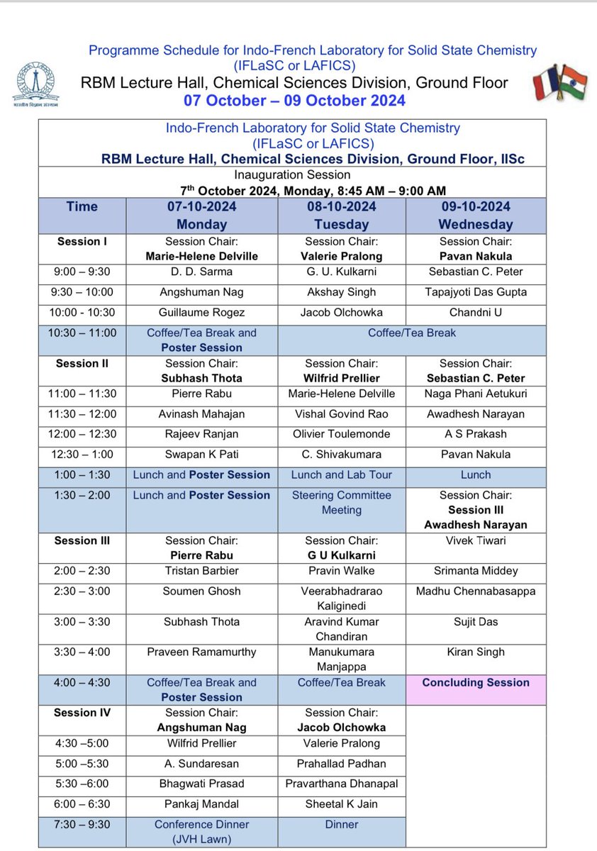 Excited to announce that SSCU is hosting the Indo-French Laboratory of Solid-State Chemistry Workshop from Oct 7-9, 2024! A great opportunity to foster collaboration between India and France, connecting scientists and strengthening research in Solid State Chemistry. #IFLaSc