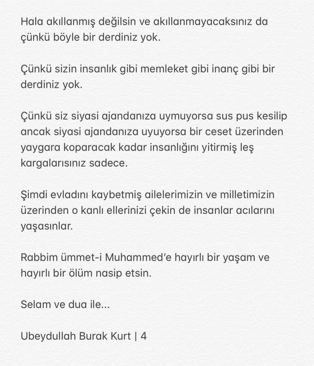 Rabbim bizi ve neslimizi muhafaza eylesin.