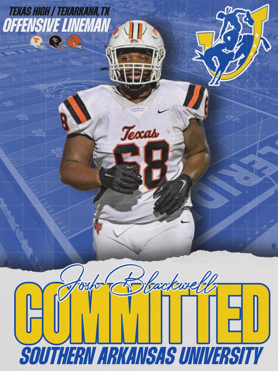 After a great conversation with <a href="/CoachBradSmiley/">Brad Smiley</a> and <a href="/CoachPond53/">Coach Pond</a> I am blessed to say I have committed to <a href="/SAUFootball/">Mulerider Football</a> <a href="/StanfordGerry/">Gerry Stanford</a> <a href="/mcbseth51/">Seth McBride</a>