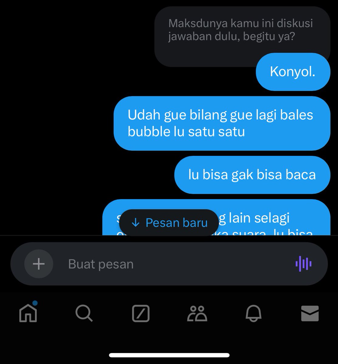 marigoldrian's tweet photo. Bad experience, ya? Baru terjadi kemarin. It's as if he wants to wash his hands of the mistakes that happened to him in the past, acting like a victim. Diajak ngobrol untuk diskusi malah selalu dipotong dengan dalih, "Kamu baca point ini." "Kamu ini lagi diskusi jawaban dulu ya." https://t.co/FlF913HNl8