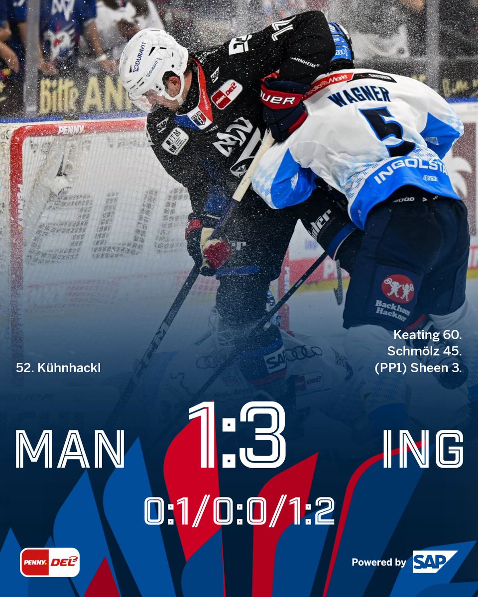 adlermannheim's tweet photo. #Endstand Heute leider ohne Punkte. #MANvsING #fürMannheim #AdlerMannheim https://t.co/wRE96TnAIP