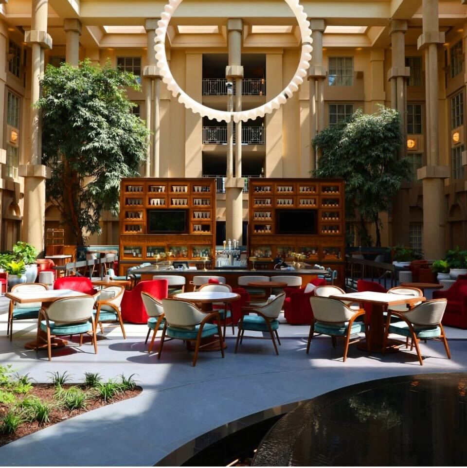 One Hat One Hand (@onehatonehand) on Twitter photo Magical objects that glow from above are our specialty. Give us a RING when you wish to build large #publicart with integrated electronics for grand installations. Pictured here a glowing ring designed by <a href="/officeofthings/">Fleur de la Whatever</a> for the atrium in the @hyatt_regency_greenwich. Magical objects that glow from above are our specialty. Give us a RING when you wish to build large #publicart with integrated electronics for grand installations. Pictured here a glowing ring designed by <a href="/officeofthings/">Fleur de la Whatever</a> for the atrium in the @hyatt_regency_greenwich.
