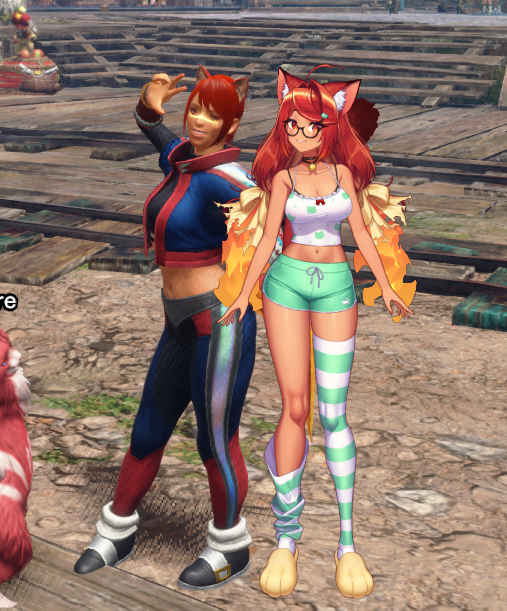 FyreVT's tweet photo. time to goof off in monster hunter rise 😌 https://t.co/uPw3mr4AdW https://t.co/slh75aDTB8