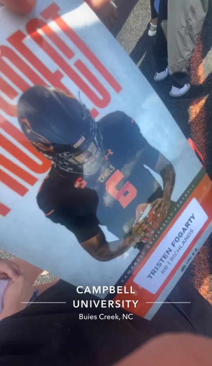 I had a great time <a href="/GoCamelsFB/">Campbell Football</a> for a gameday visit!!! Cant wait to be back sometime  <a href="/Coach_BHarris/">Coach Braxton Harris 🐪</a> <a href="/CoachEDaniels/">Eric Daniels</a> <a href="/GoCamels/">Campbell Athletics</a> <a href="/isabellabogdan/">Isabella Bogdan</a> <a href="/PeterChungFB/">Peter Chung</a>