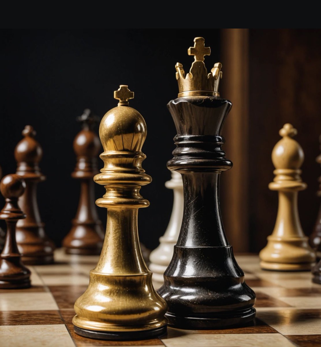 Eddiextreme's tweet image. A pawn&apos;s patience can topple a queen&apos;s pride. 😂👑 #ChessLessons #StreetSmart