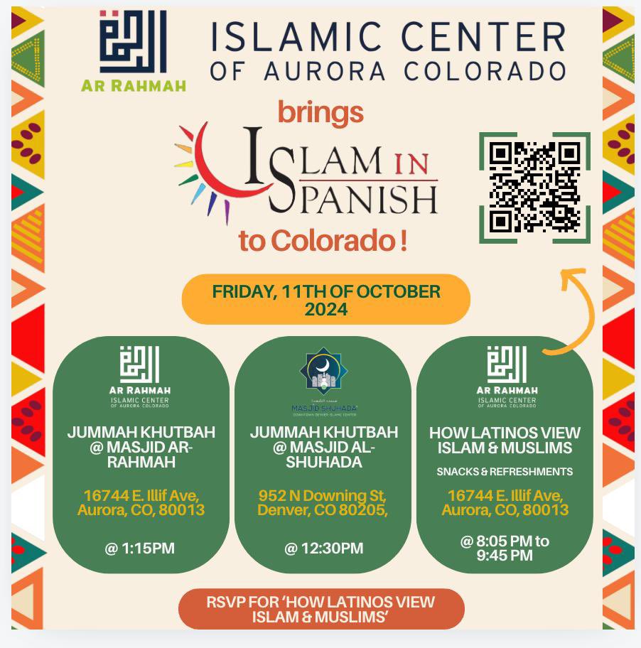 Si conoces a algunas personas que tienen curiosidad sobre el Islam, o tu quieres aprender, esta es una buena oportunidad para aprender más sobre la religión en español.