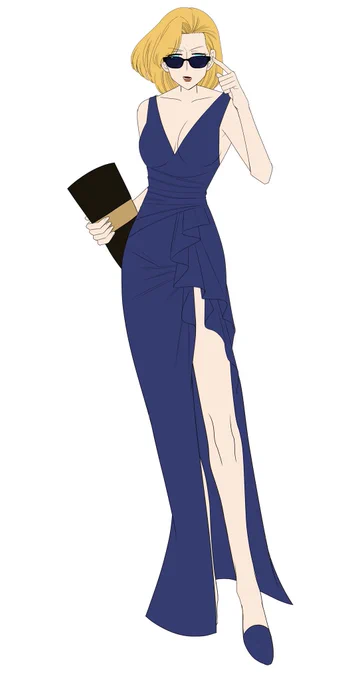 今日の潜入捜査用に描いたパラクラHO2立ち絵描いてて庭師HO4と従兄弟というか、パーツがほぼまんまなためグラサンかけたらめっちゃ似てるな、と 