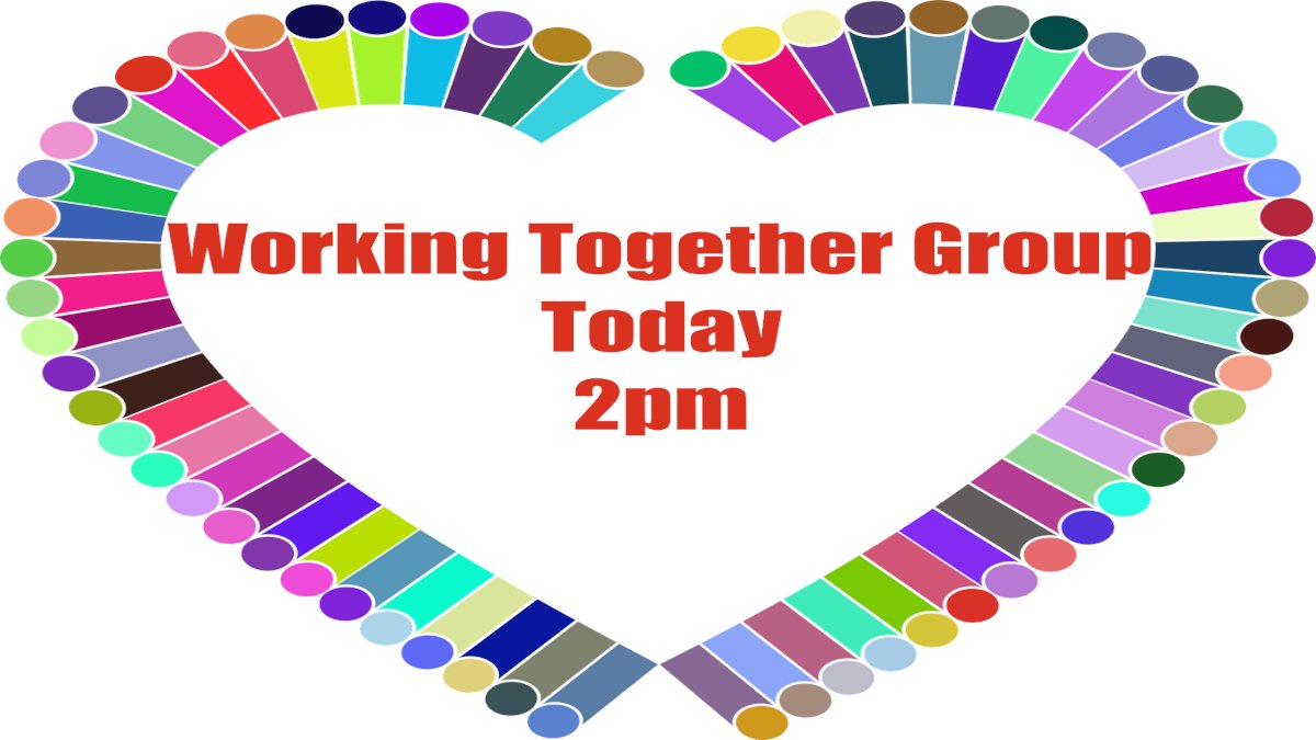 WTG_SPFT's tweet photo. West Sussex Working Together Group – Today – 2pm! (can run until 4pm)

All service users and carers welcome.

Come along and see what it’s all about!

Click link:
https://t.co/BMYjbXnprD https://t.co/DuLsmDZFAL