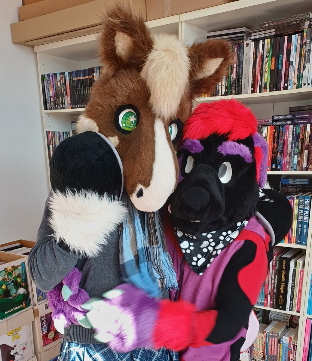 Fusselschwarm's tweet photo. Had @Fiete_Langohr (as Oliv) and @BeusaBuggy over at the office today for a little #FurryBookMonth photoshoot.😍
So expect some #BooksOnHooves and #ComicsInPaws photos with them in the next weeks.😀 https://t.co/VNiWaMe4WE