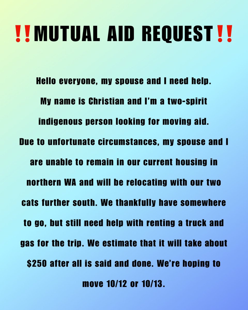ElvenArcherCos's tweet photo. βΌοΈMUTUAL AID REQUESTβΌοΈ
Hello everyone, my spouse and I need help.
Any amount and sharing helps, thank you!
Venmo: elvenarcher
#mutualaid #mutualaidrequest #movinghelp #aidrequest #mutualaidfunds #helpneeded #cosplayerinneed #twospiritinneed #latineinneed #indigenousinneed https://t.co/GHkrC5wB47