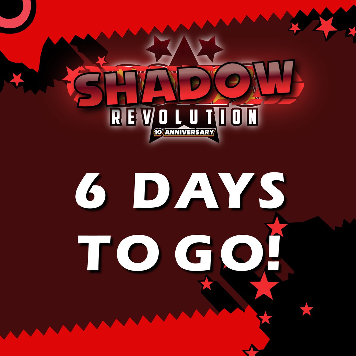 SonicRevolt's tweet photo. 6 more days until Shadow Revolution! Who is ready to bring the Revolution? https://t.co/E1rELB4y4J