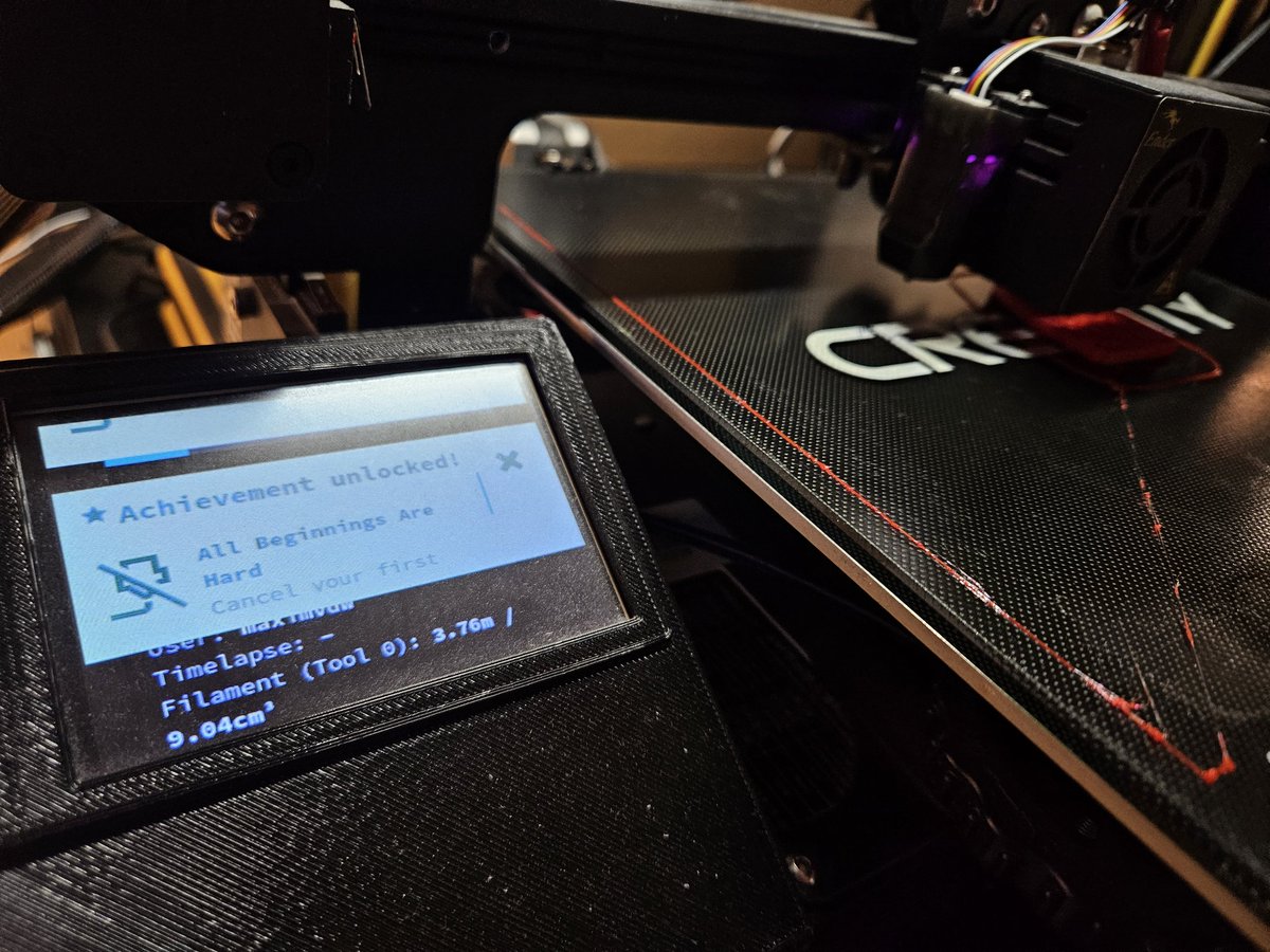 Gamification on a 3d printer is not something I really seem to like in a software update ...