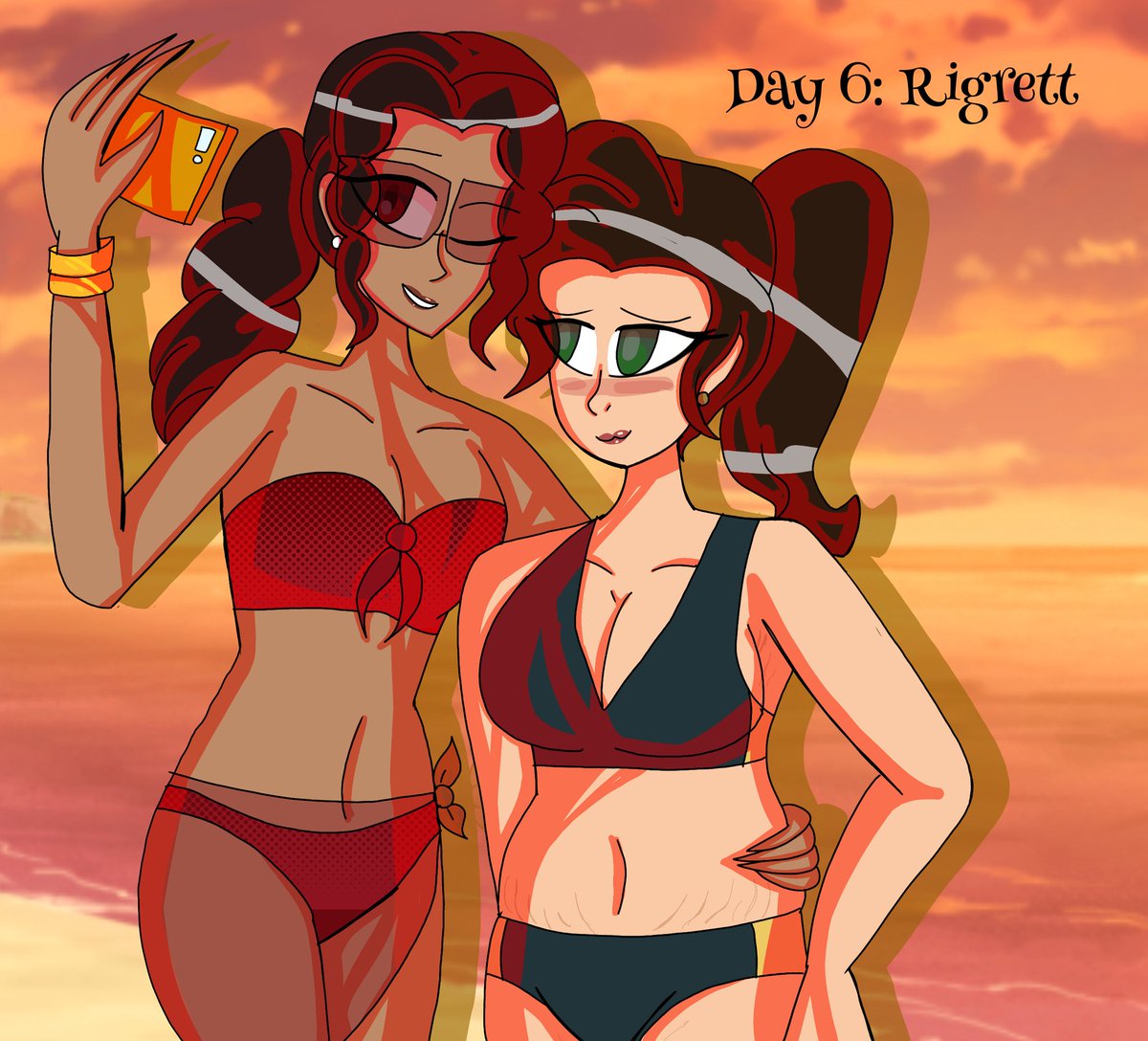 RubiDuranReyes1's tweet photo. Shiptober #6: Rigrett 

Them at a beach 

#disventurecamp #campamentodesventura #shiptober #shiptober2024 #rigrett https://t.co/U7K0B64O5F