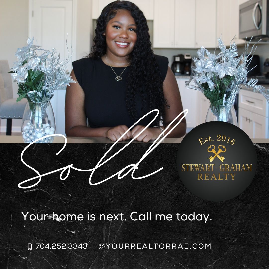 So blessed to say that I have sold my first listing! All praise to the Lord. I pray he continues to bless my business 🖤

Your Realtor® Rae 
📲 704-252-3343
📩 Raven@stewartgrahamrealty.com
🌏 YourRealtorRae.com
Stewart-Graham Realty