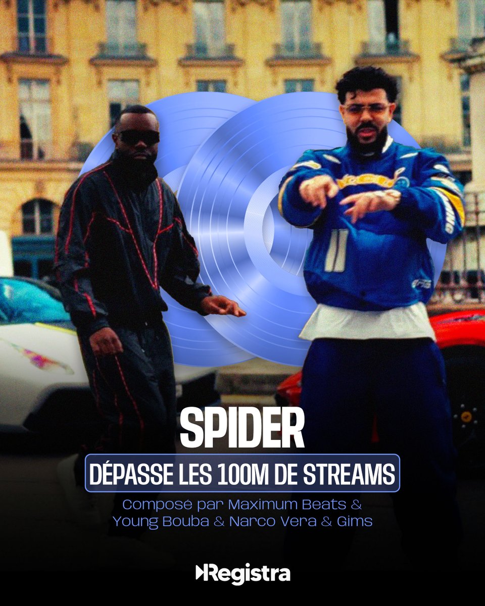 "Spider" de <a href="/GIMS/">G I M S</a> &amp; <a href="/DYSTINCT1/">DYSTINCT</a> dépasse les 100M de streams en moins de 5 mois 💎💎

C'est le tube de l'été selon vous ?