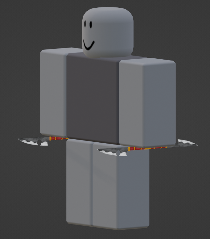RAYLEIX_'s tweet photo. 🎩 New UGC! - Double Blades [R6]

📨 DM me to give me work!

📥 Discord : rayleix

Right:https://t.co/k2ydApCJRu
Left:https://t.co/8fKrRd2vWq

#RobloxDev |#RobloxDevs |#ROBLOX |#UGC|#3dart https://t.co/5NRIoJQvxr