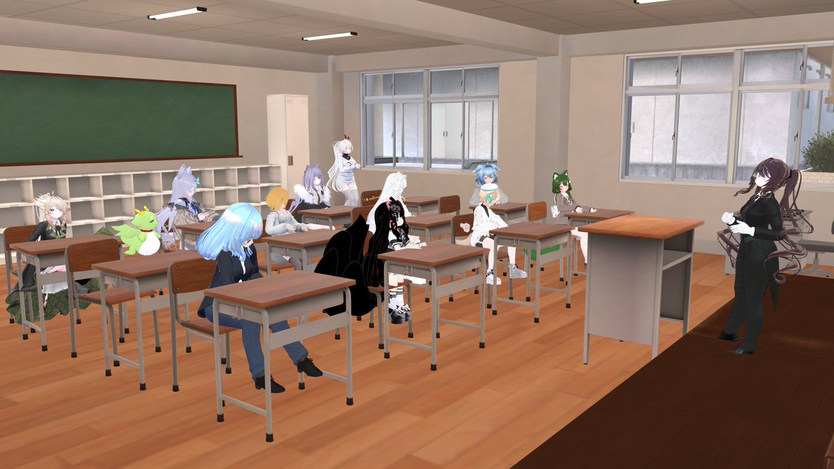 今日のVRC！
これから3週間らしいです！よろしくおねがいしますね！！
端っこ見切れちゃってごめんね…
そしてなぜにサボテン組…？