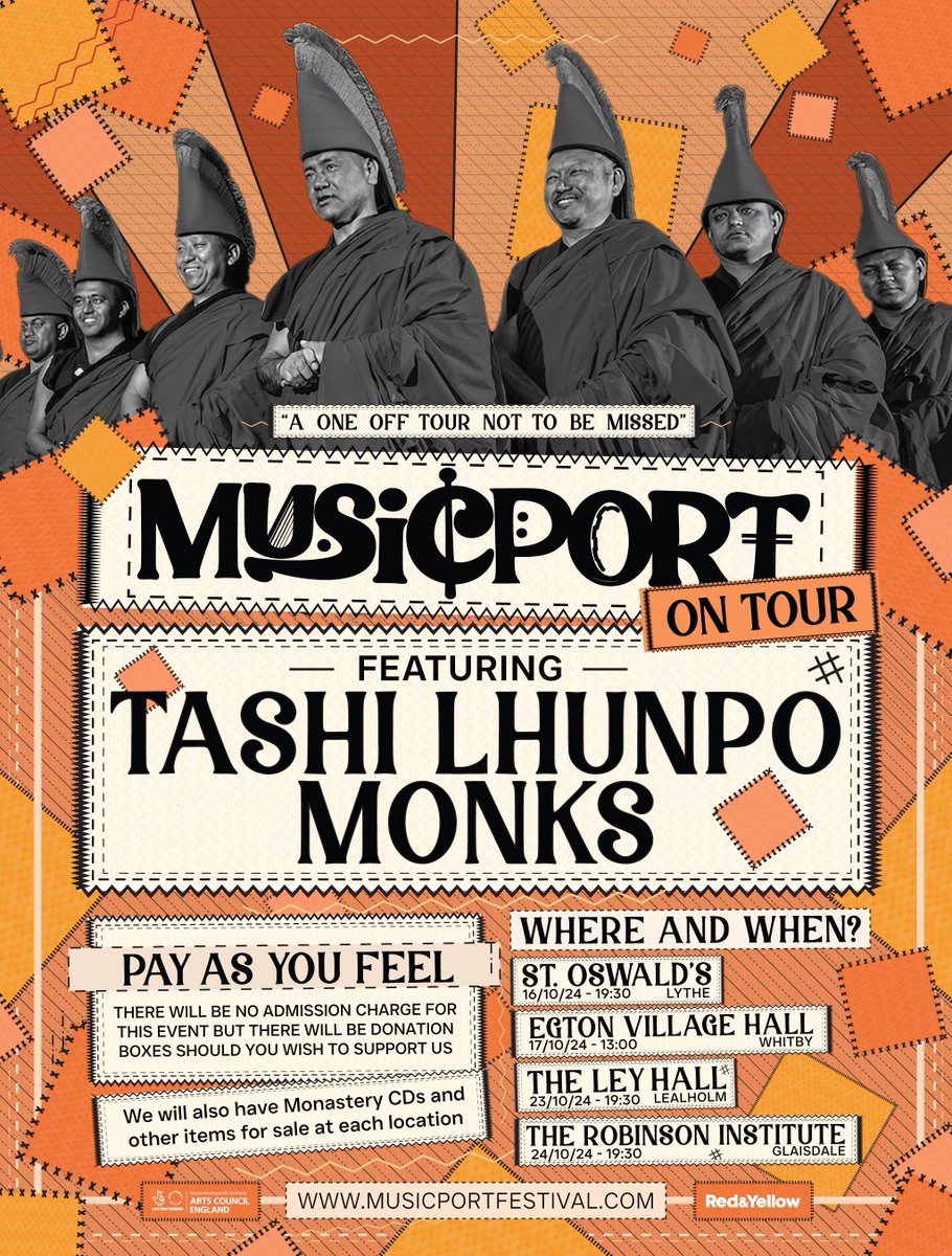 Experience the captivating sounds and vibrant culture of the Tashi Lhunpo Monks on the Musicport on Tour 2024! 

Musicport on Tour – Musicport (musicportfestival.com)
