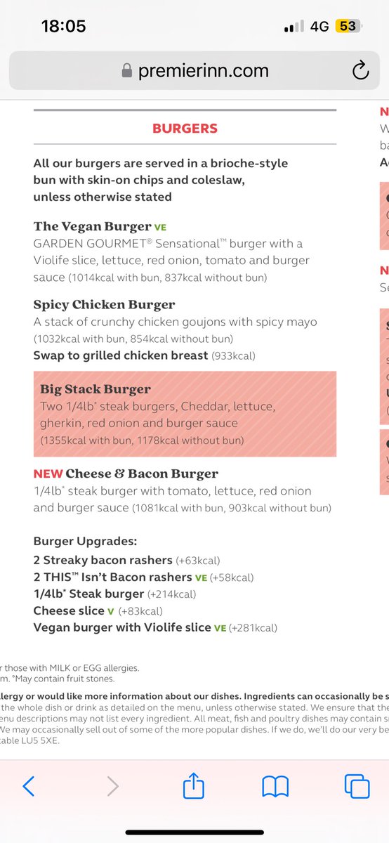 DMW_75's tweet photo. @premierinn can you tell me what I should I expect if I order the bottom extra item please? https://t.co/Y4vtRJi75N