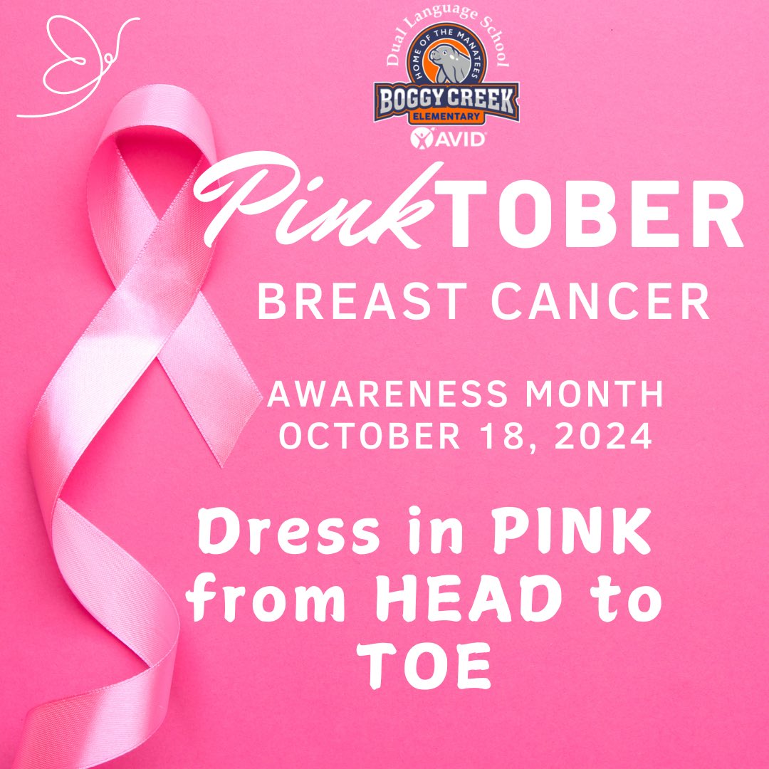 Join my students and staff in painting the world PINK…Let’s bring Awareness💗 By the way, Have you scheduled your Mammogram yet?  <a href="/Osceolaschools/">Osceola Schools</a> <a href="/positiveosceola/">Positively Osceola</a>