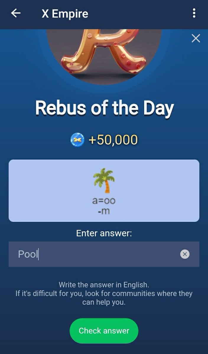 CineBuddyMeme's tweet photo. X Empire is in chill phase.
Airdrop your coins as much as you can. Rebus of the day.
2024/10/6 and 10/07

#XEmpire #Rebus #Crypto #Cryptocurrency #Trading #millionaire #btc #telegram https://t.co/RsMETVhXqt