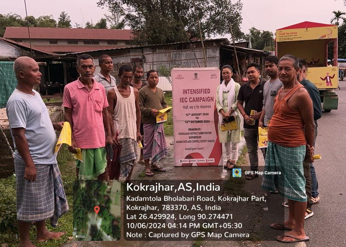 dtoaakjr's tweet photo. A few glimpses of today’s ‘60 days IEC on HIV/AIDS’ 
06/10/24
@NACOINDIA @officialASACS @dckokrajhar @KokrajharNhm https://t.co/ONjBhA9Osr