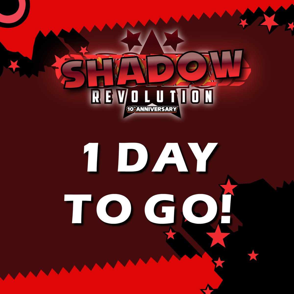 SonicRevolt's tweet photo. 1 more day until Shadow Revolution! Who is ready to bring the Revolution? https://t.co/zKR1aHLXUO