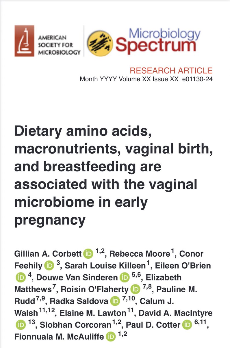 pauldcotter's tweet photo. Another fantastic #MicrobeMom output: Factors, including diet, that impact the vaginal microbiome composition in early pregnancy
@Pharmabiotic @teagasc @TeagascFood @Researchirel https://t.co/py1E4loOB4