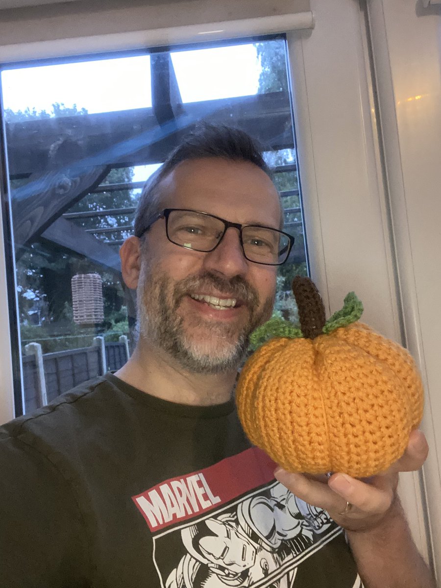 Made my first crochet pumpkin!