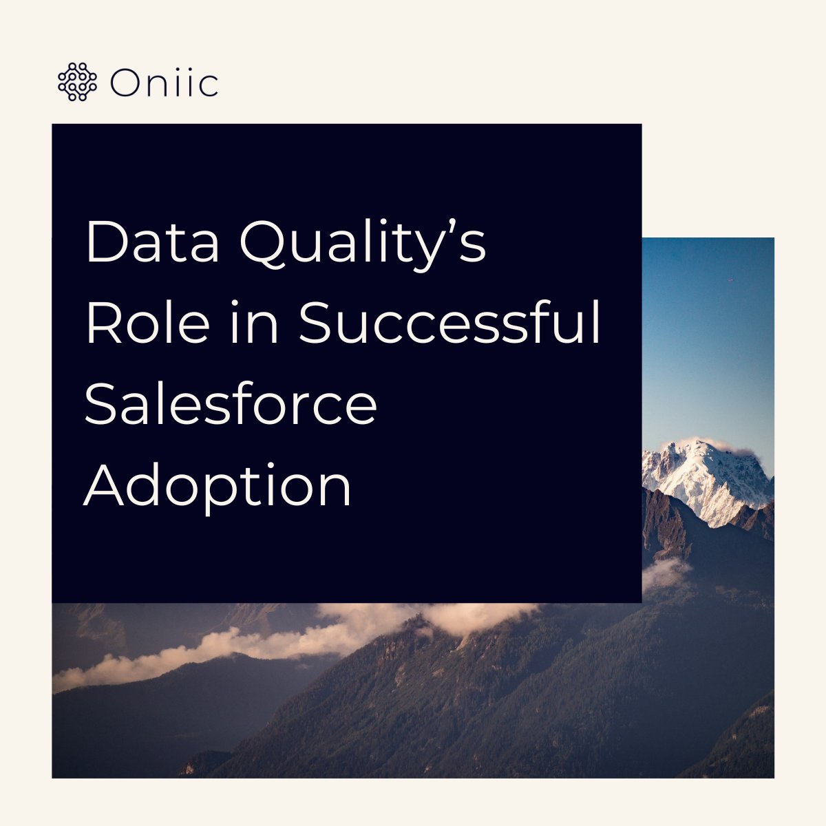 oniic_io's tweet photo. In our latest blog, we detail common #CRM data quality issues, key components of #DataGovernance, #DataQuality best practices for #Salesforce admins, and the long-term impact data quality has on system adoption: https://t.co/EUqY7gQ8YZ https://t.co/mt8019dhWu