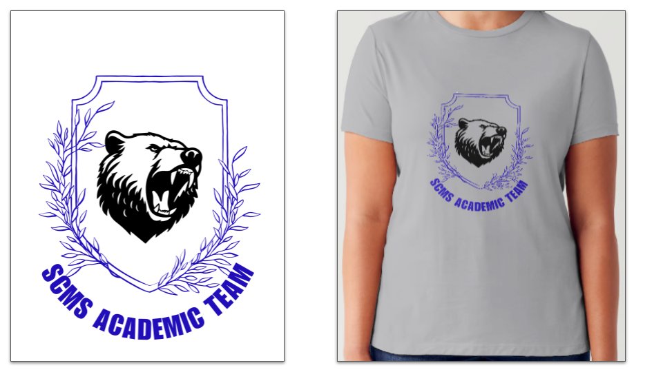 CollinsClassSC's tweet photo. A huge group of 6th, 7th, and 8th grade students just completed an optional Side Quest to create our Academic Team T-Shirt for this year in Canva.  

Results have been narrowed to five finalists. Students will vote this week! https://t.co/zebGrsgJUu